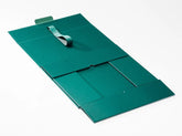 Double Bottle Green Luxury Gift box, No magnets, Choice of ribbon (Pack of 12)